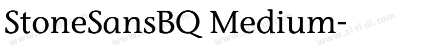 StoneSansBQ Medium字体转换